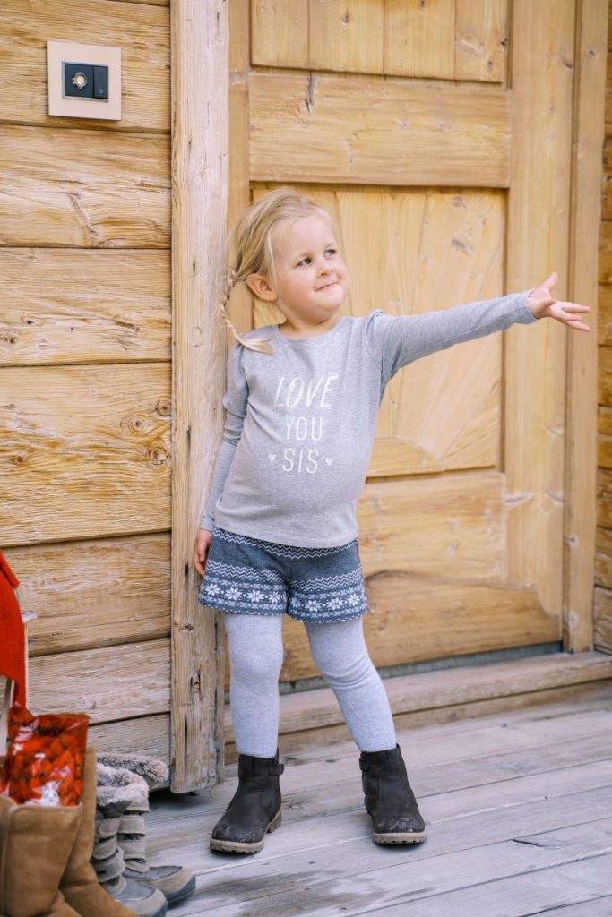 T-Shirt „Love you Sis", grau