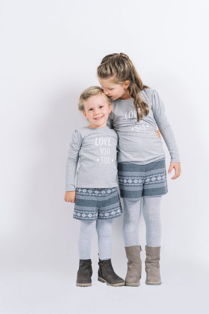 Short „Love Salzburg", grau