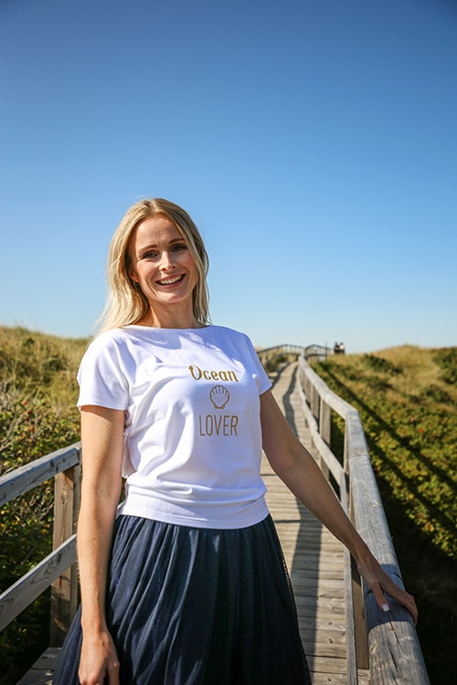 T-Shirt „Ocean Lover“, Mum-Edition