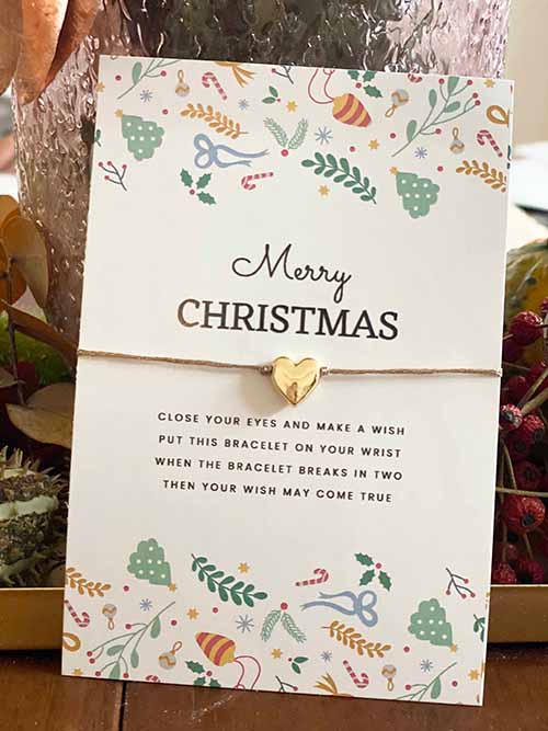 Armband "Merry Christmas", Herz