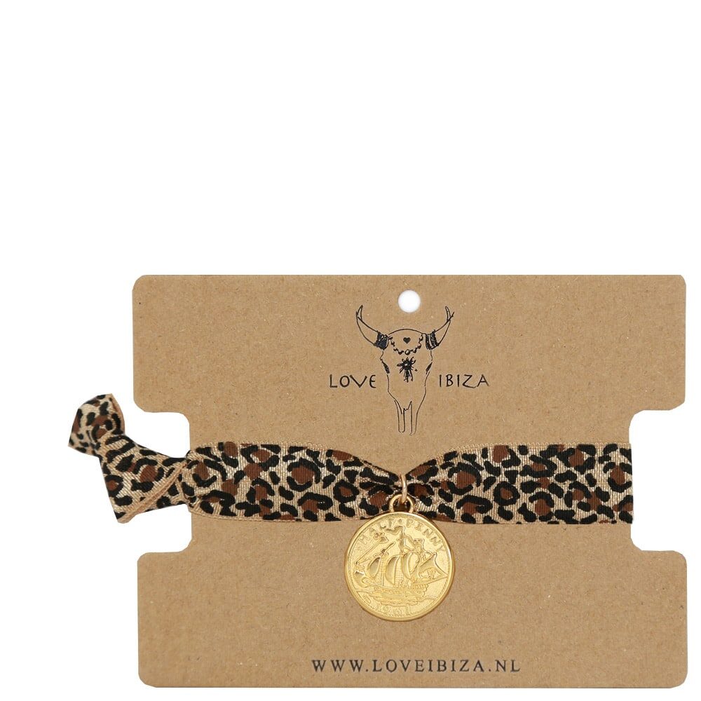 Ibiza elastiekje leopard